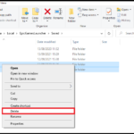 Windows File Explorer showing Epic Games Launcher webcache folders for Fortnite PC crash troubleshooting