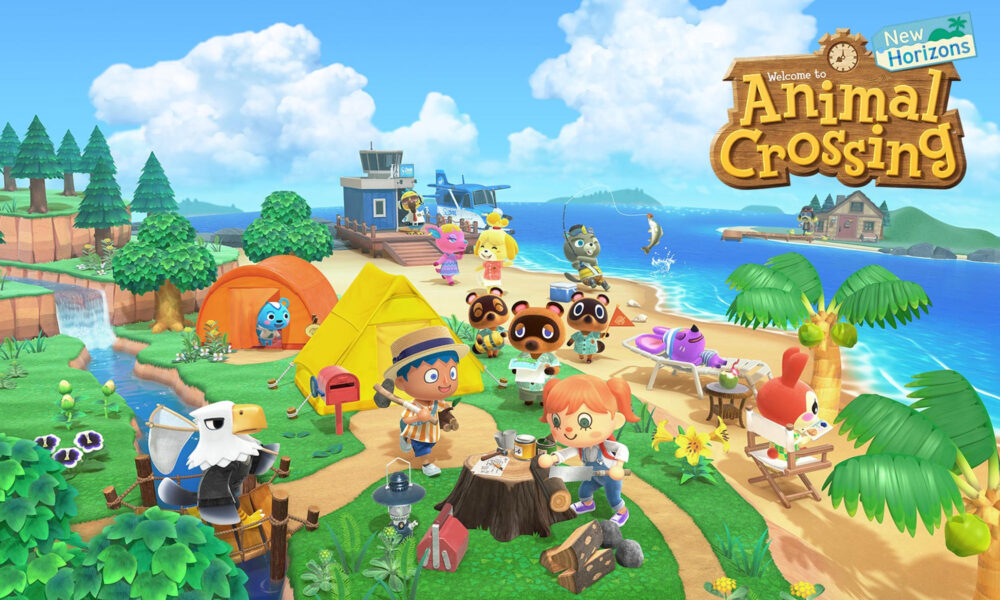 Official Animal Crossing New Horizons island artwork from Nintendo