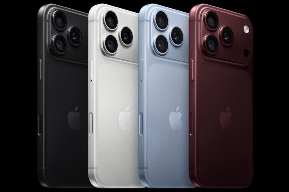 Apple official iPhone 18 Pro finishes shown in Black, Silver, Glacier and Burgundy