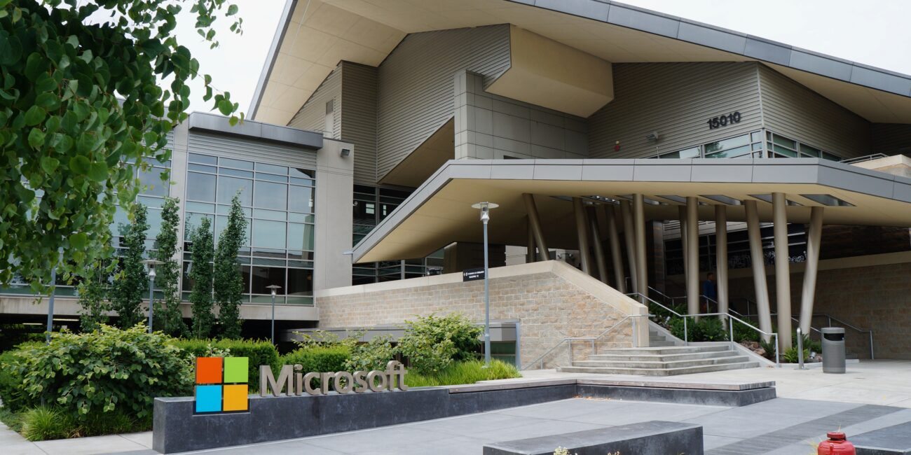 Microsoft Building 92 at the company's Redmond, Washington headquarters