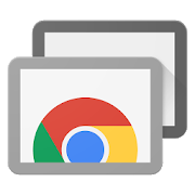 Chrome Remote Desktop official logo for remote access setup on Windows, Mac and Chromebook