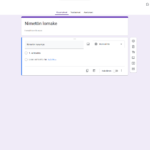 Google Forms interface used to create and share forms