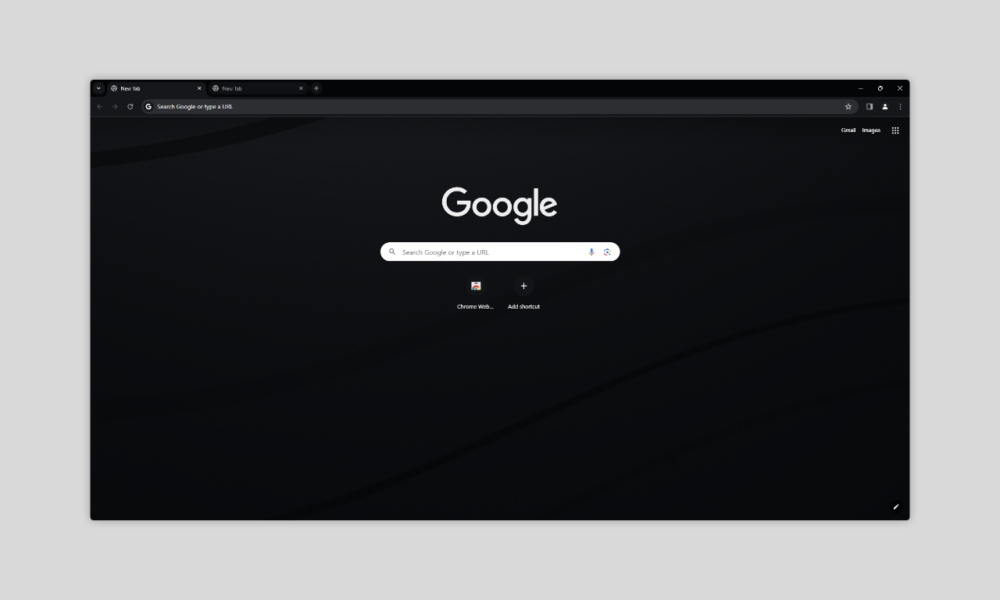 Chrome theme preview from the Chrome Web Store