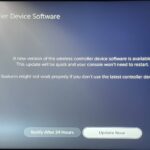 PlayStation 5 DualSense wireless controller device software update prompt