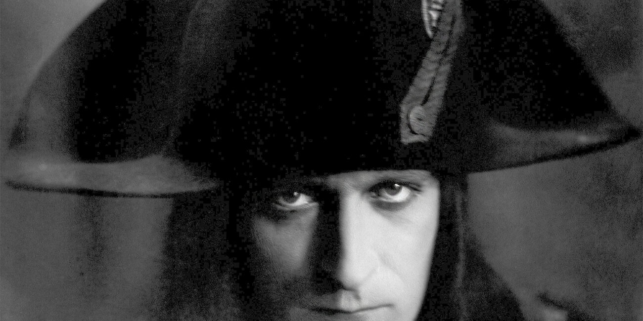 Albert Dieudonné in costume as Napoleon Bonaparte for Abel Gance's 1927 silent film Napoléon, photographed by Pierre Choumoff