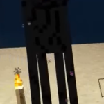 Minecraft Enderman mob screenshot in official Xbox Minecraft video