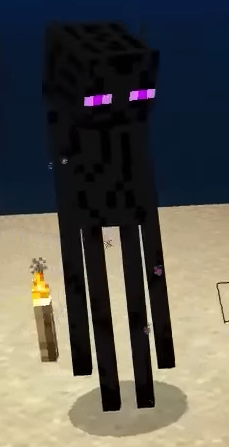 Minecraft Enderman mob screenshot in official Xbox Minecraft video