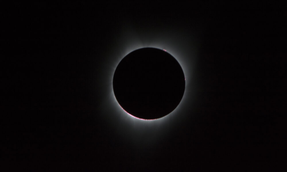 NASA Carla Thomas photograph of the actual August 21 2017 total solar eclipse above Oregon