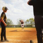 An authentic Little League baseball game during play, illustrating youth baseball run-rule context