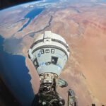 Boeing CST-100 Starliner spacecraft docked at the International Space Station in a June 13, 2024 NASA photograph