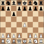 Caro-Kann Defense chessboard diagram after 1 e4 c6