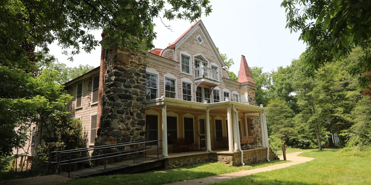 The real Clara Barton home and former American Red Cross headquarters in Glen Echo, Maryland