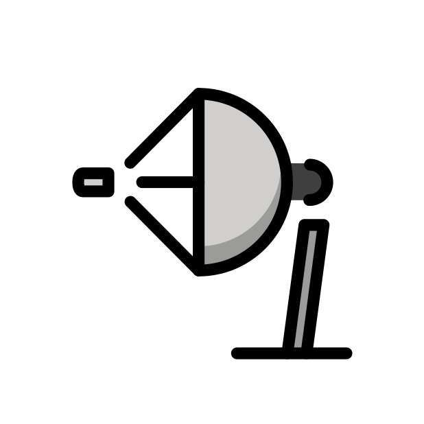 OpenMoji satellite antenna representing Discord server incidents