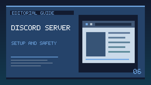Discord server setup and safety