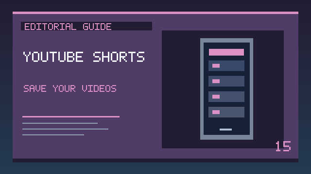 YouTube Shorts save and download guide