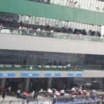Formula One car in the parc fermé area at the 2013 Indian Grand Prix in Noida