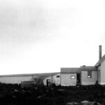 Authentic U.S. Coast Guard photo of Goat Island Lighthouse with 1859 tower at Cape Porpoise, Maine