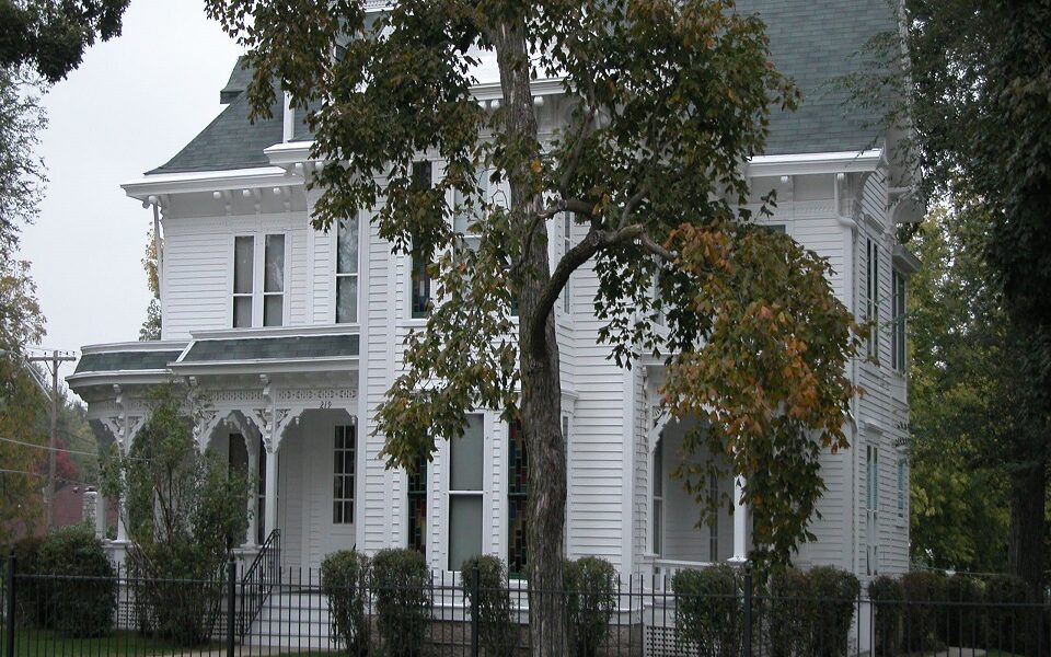 Harry S Truman Home, the white historic residence in Independence, Missouri