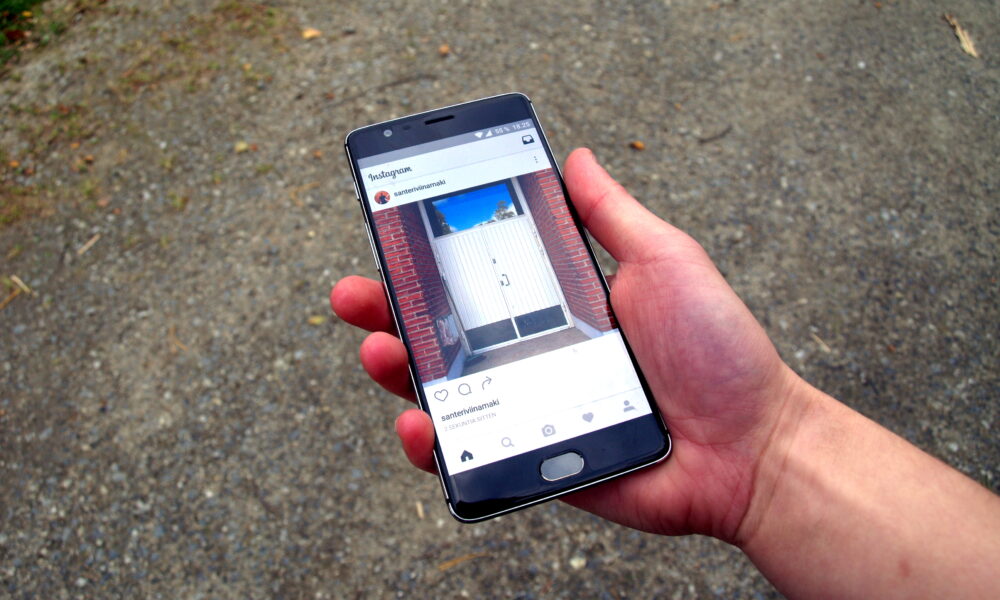 Instagram application open on a smartphone screen