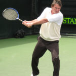 Jimmy Connors, American tennis champion, pictured at a tennis event