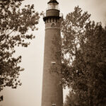 Real Little Sable Point Lighthouse near Silver Lake Michigan, photographed by Adam Blacke