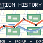 Original cartographic illustration showing a route across several stops, representing smartphone travel history and optional encrypted backups