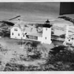 Authentic USCG photo of white brick Long Point Lighthouse at Provincetown Harbor, Massachusetts