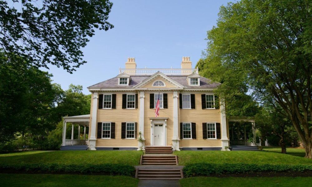 Longfellow House National Historic Site (2026): Free Tours, Hours and Parking Longfellow House-Washington's Headquarters National Historic Site, yellow Georgian house in Cambridge Massachusetts