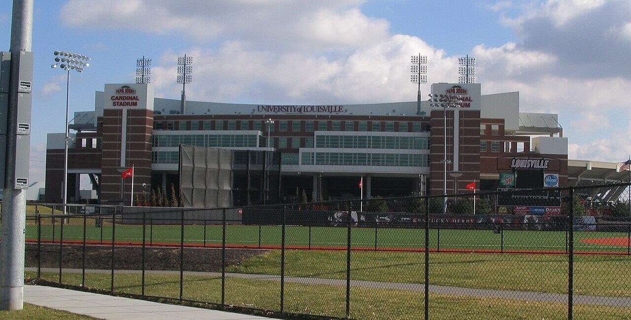 University of Louisville football stadium in Kentucky, an archival photograph of the venue for the 2026 Louisville versus Florida State game