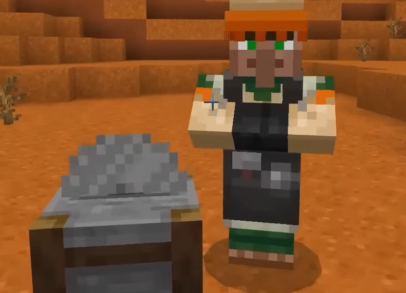 Minecraft village gameplay illustrating the /weather clear, rain and thunder command guide