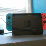 Real Nintendo Switch dock and controller ready for TV Mode setup