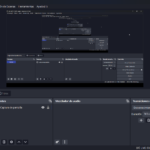 OBS Studio 29.1.1 interface on Windows 11, showing scene preview, sources, audio mixer, and recording controls