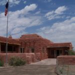 Painted Desert Inn historic Pueblo Revival building in Petrified Forest National Park, Arizona