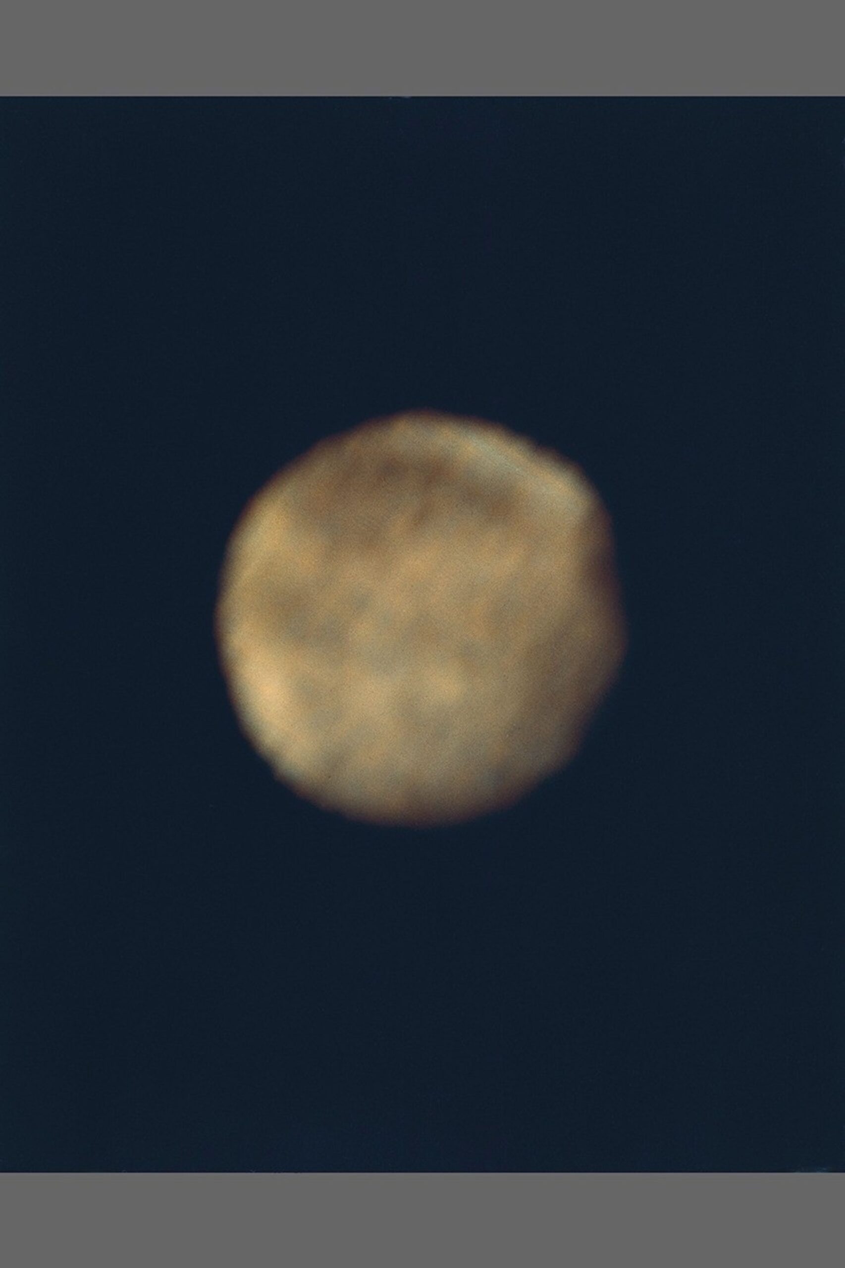 Actual NASA Pioneer 10 observation of Jupiter's moon Ganymede from the 1973 flyby