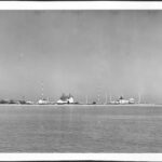 Historical July 1944 U.S. Coast Guard photograph of real Point No Point shoreline and lighthouse in Hansville, Washington