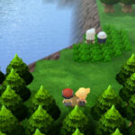Actual Pokemon Brilliant Diamond Nintendo Switch gameplay showing the Sinnoh region