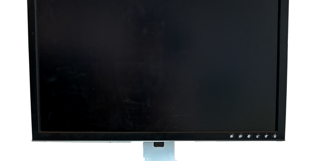 Photograph of a real desktop computer monitor used to illustrate Windows 11 refresh rate settings