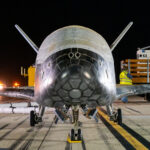 Real X-37B orbital test vehicle photographed after its March 2025 landing at Vandenberg Space Force Base