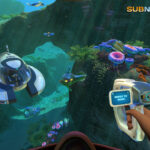 Real Subnautica PC in-game screenshot of an underwater alien ocean, from the official Steam store listing