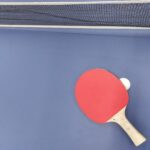 Table tennis paddle and ball illustrating legal serve rules and the 16 cm toss requirement
