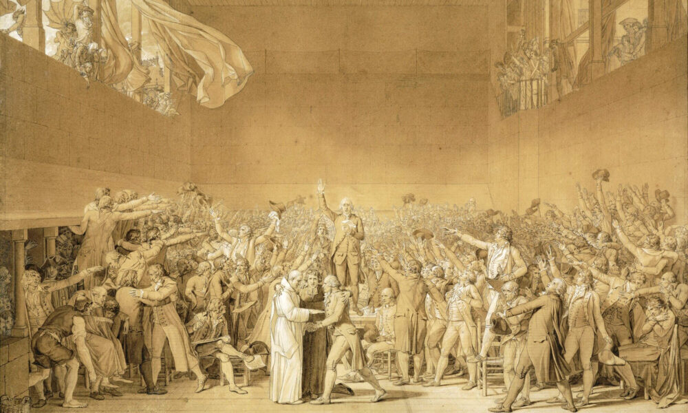Tennis Court Oath Explained: June 20, 1789, Causes and Significance Jacques-Louis David's historical depiction of the Tennis Court Oath of June 20 1789 in Versailles