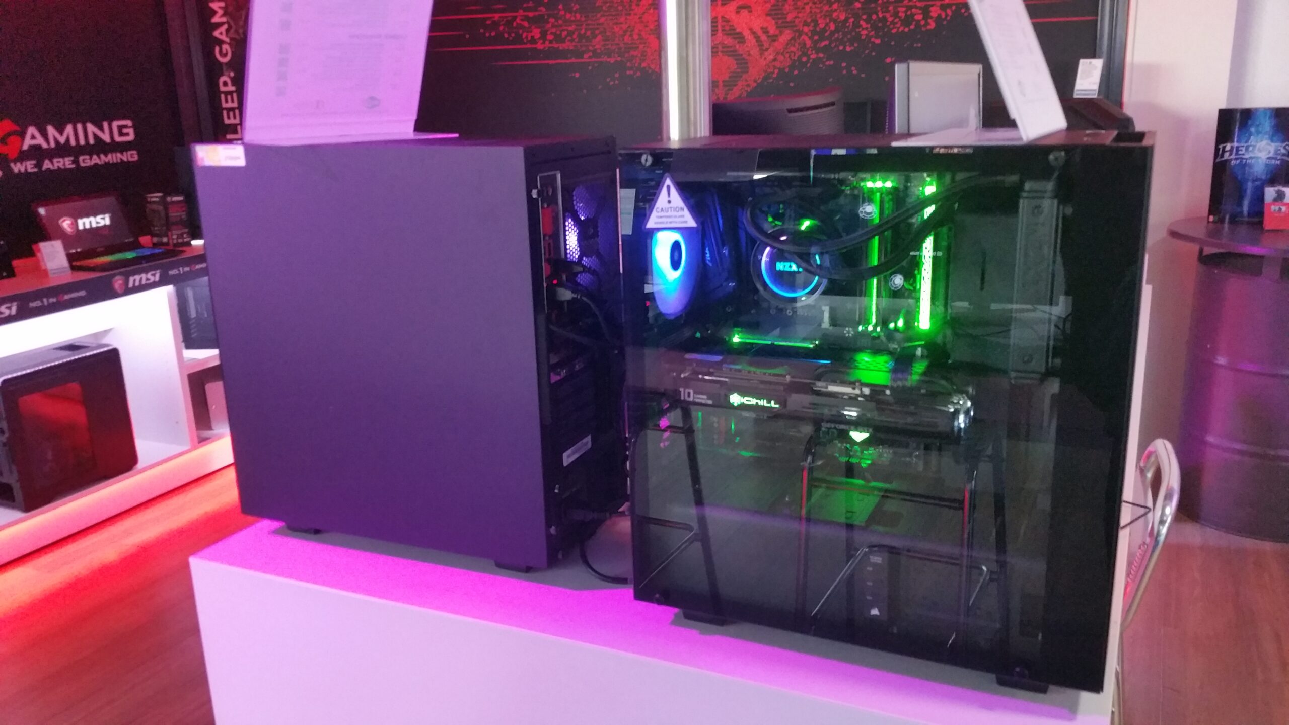 Desktop gaming PC hardware illustrating Windows 11 Home and Pro edition comparison