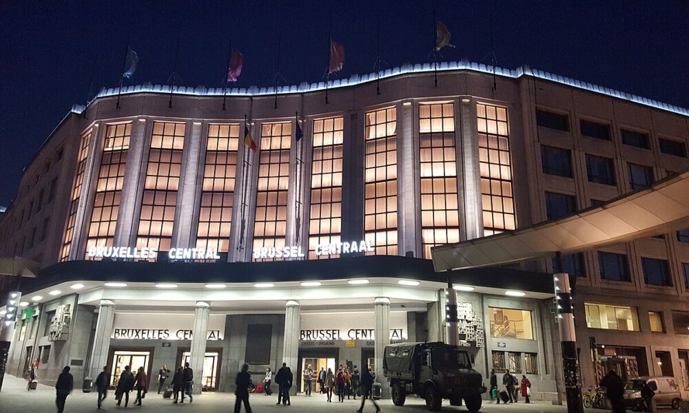 Brussels Central railway station in Belgium