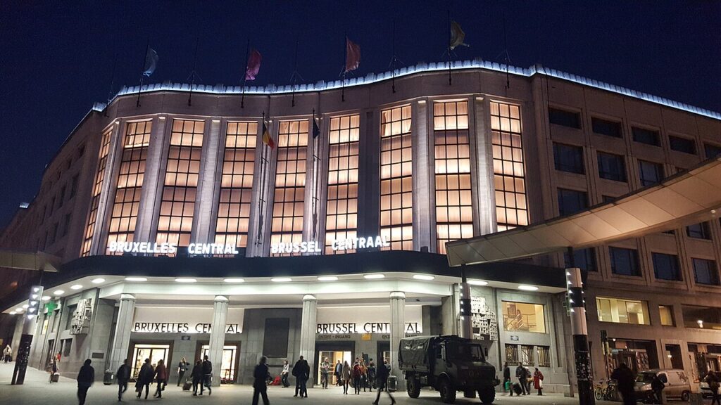 Brussels Central railway station in Belgium