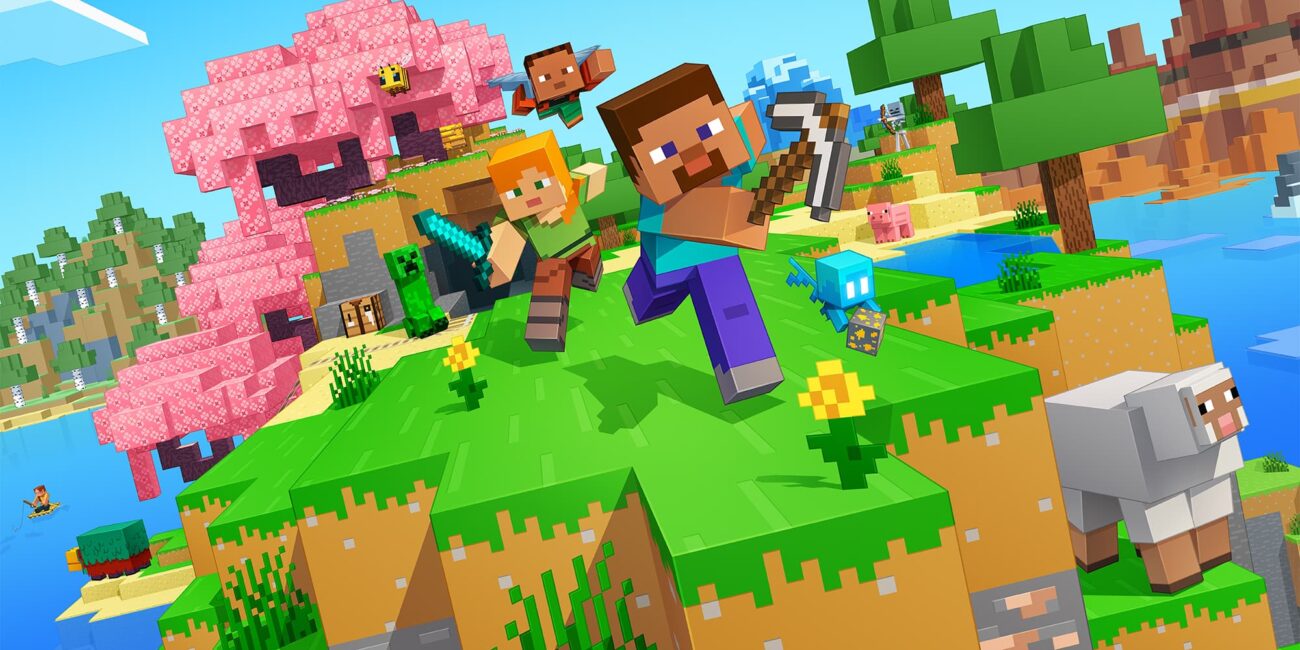 Minecraft Java and Bedrock Edition cover art illustrating the 2026 editions, servers and crossplay comparison