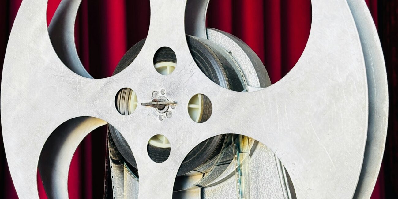 Vintage film projector and curtain illustrating Jamie Foxx: Take Care of Yourself streaming release