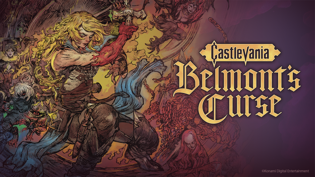 Castlevania Belmont's Curse official Konami promotional artwork