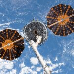 NASA Cygnus XL cargo spacecraft held by Canadarm2 near the International Space Station