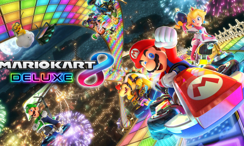 Mario Kart 8 Deluxe: Beginner Racing, Items and Online Modes Official Mario Kart 8 Deluxe racing artwork from Nintendo