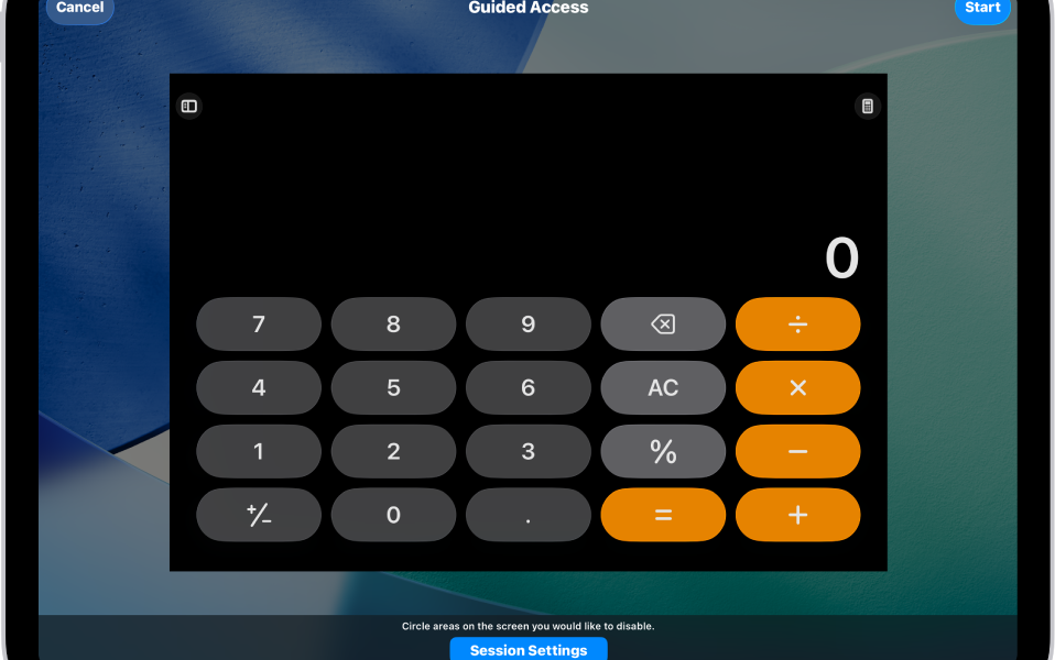 Guided Access on iPad: Lock an App and Exit Safely iPad Guided Access screen for locking the device to one app